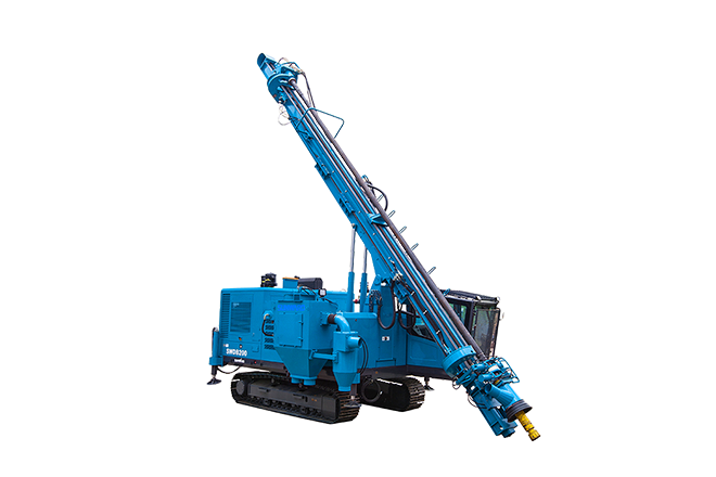 Integrated DTH drilling rig